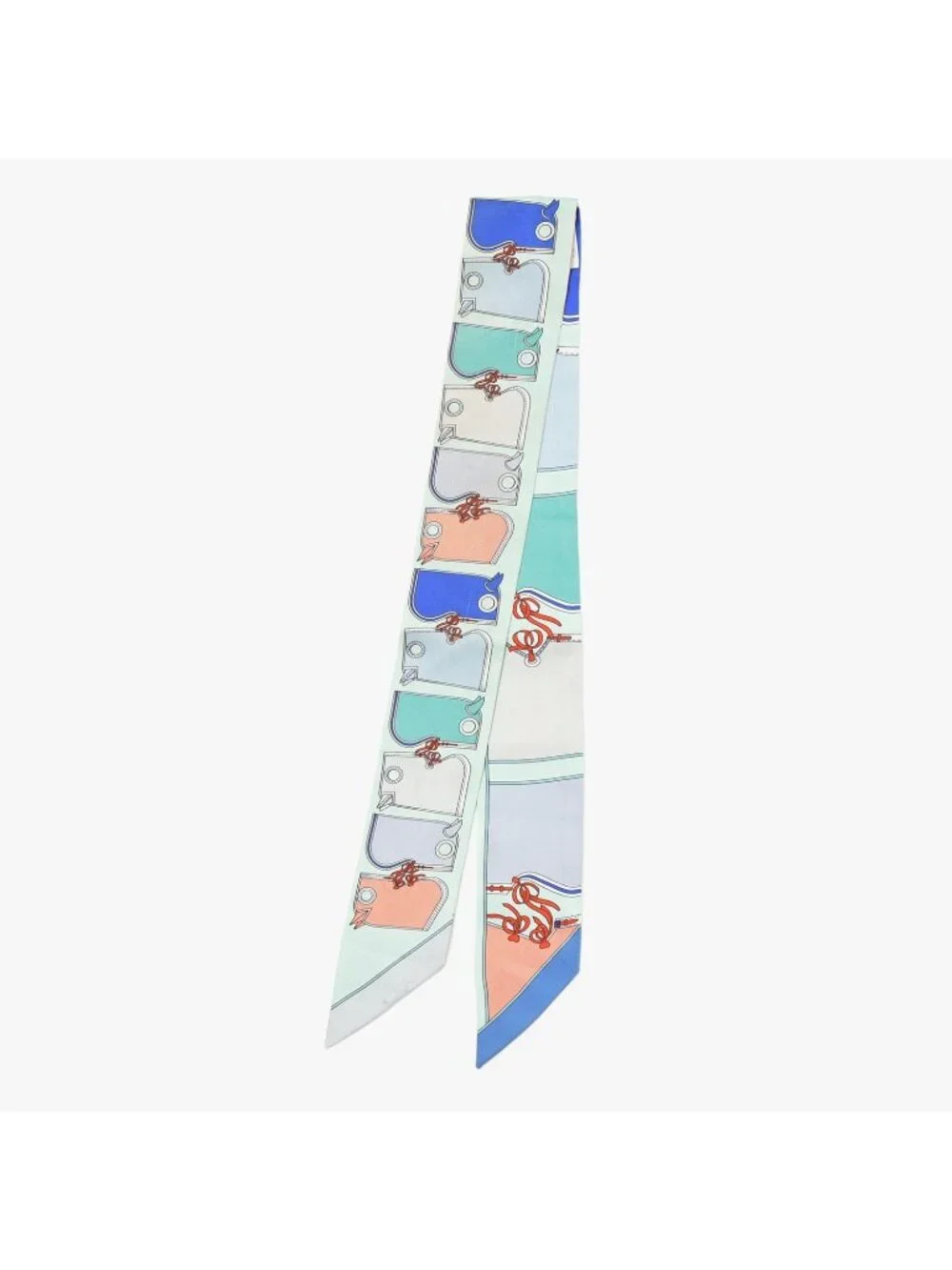 Hermes Twilly Camaille Green Multicolor Scarf